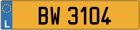 Trailer License Plate